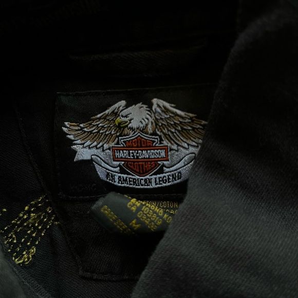 Harley-Davidson Black Casual Button Down Shirt - Picture 7 of 7